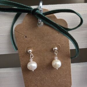 Elegant Pearl Drop Earrings